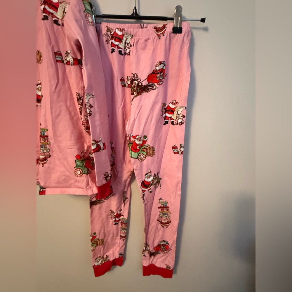 Sal & Pimenta Santa Claus Pink Kids Pajamas - Picture 5 of 5